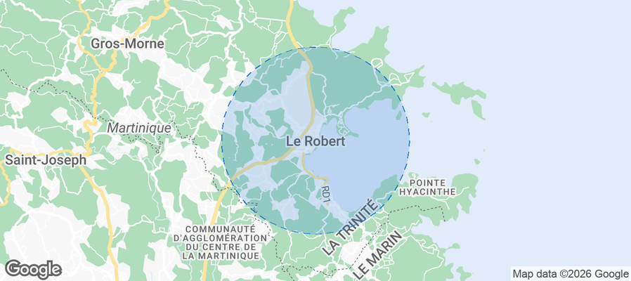 Le Robert Airbnb map